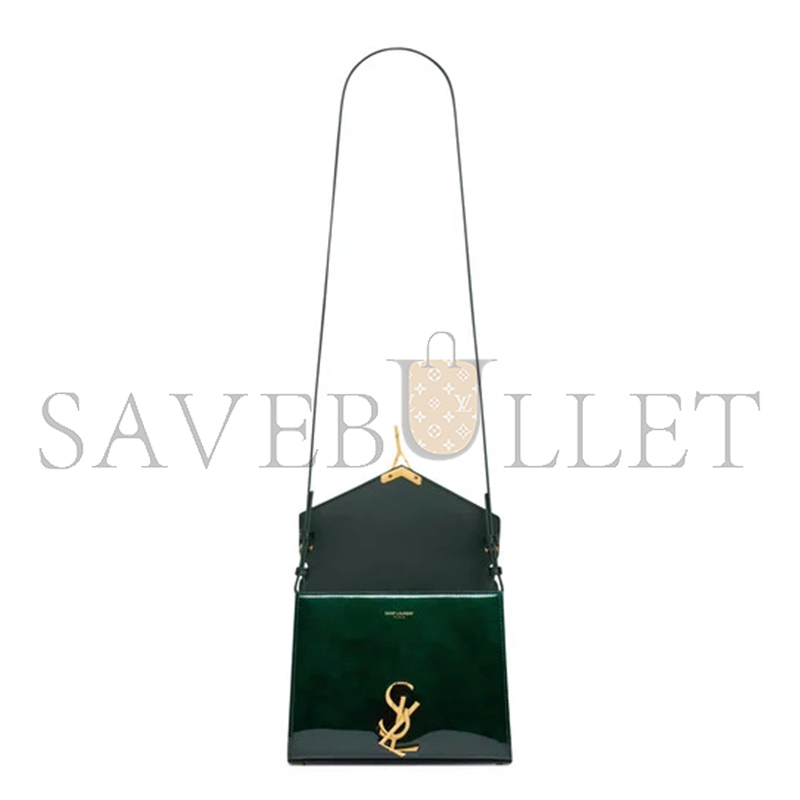 YSL CASSANDRA MINI TOP HANDLE BAG IN PATENT LEATHER 623930AAEF93856 (20*16*7.5cm)
